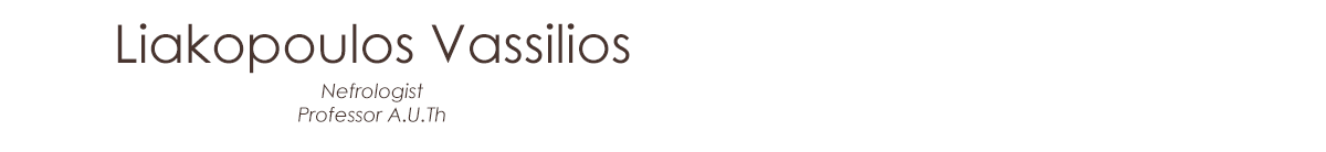 Liakopoulos Valisios - Nephrologist, Thessaloniki, Associate Professor in Aristotele Univercity of Thessaloniki